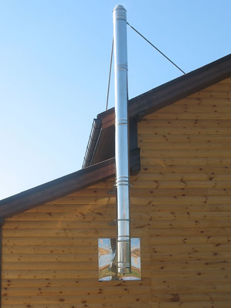 Edelstahlschornstein 150mm Komplett-Set 5 m – Bild 4